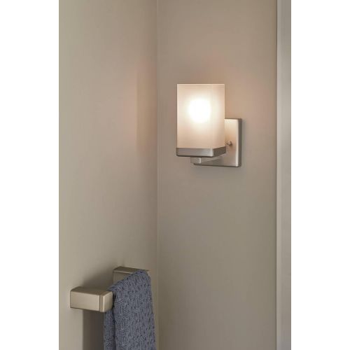  Moen YB8861BN 90 Degree One Globe Bath Lighting, Brushed Nickel