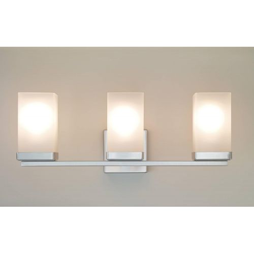  Moen YB8863BN 90 Degree Three Globe Bath Lighting, Brushed Nickel