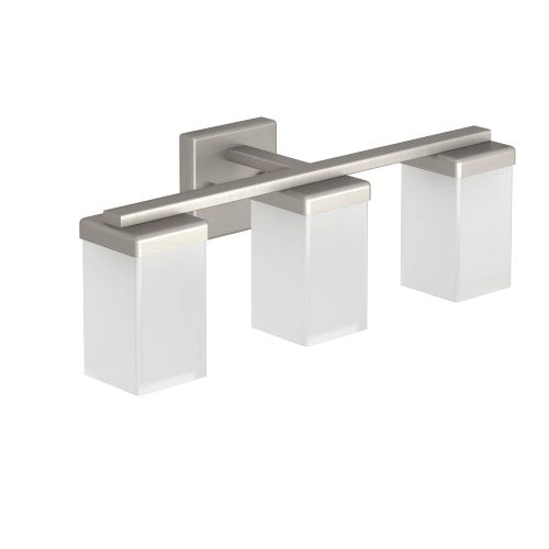  Moen YB8863BN 90 Degree Three Globe Bath Lighting, Brushed Nickel