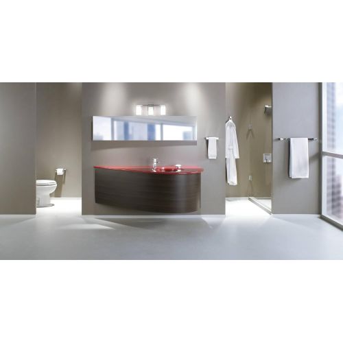  Moen YB8863CH 90 Degree Three Globe Bath Lighting, Chrome