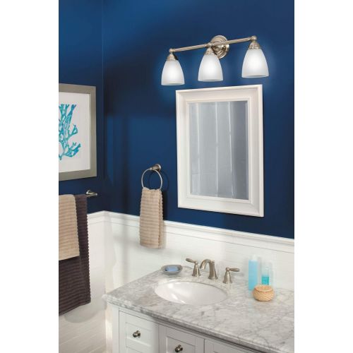  Moen YB2263BN Brantford Bath Lighting, Brushed Nickel