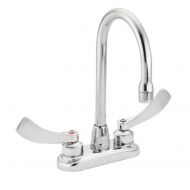Moen 8279SM Commercial M-Dura 4-Inch Centerser Bar/Pantry Faucet with 4-Inch Smooth Wrist Blade Handles and 5 1/4-Inch Spout Reach, 2.2-gpm, Chrome