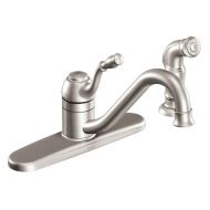 Moen CA87009 Kitchen Faucet with Side Spray from the Lindley Collection, Chrome
