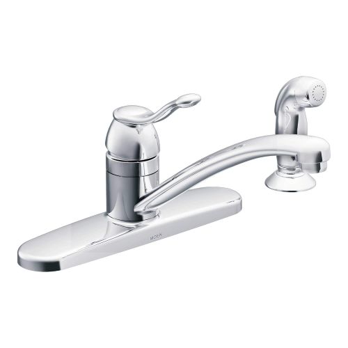  Moen CA87016 Kitchen Faucet with Side Spray from the Adler Collection, Chrome