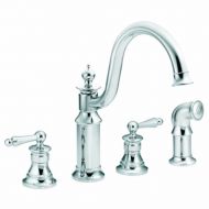 Moen S712 Waterhill Two-Handle High Arc Kitchen Faucet, Chrome