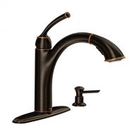 Moen 87047BRB Sullivan One-Handle Pullout Kitchen Faucet Mediterranean Bronze