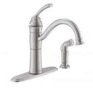Moen 87230SRS High-Arc Kitchen Faucet with Side Spray from the Braemore Collection, Spot Resist Stainless