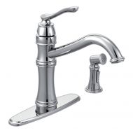 Moen 7245C Belfield One-Handle High Arc Kitchen Faucet with Side Spray, Chrome