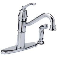 Moen 87999 High-Arc Kitchen Faucet with Side Spray from the Weatherly Collection, Chrome