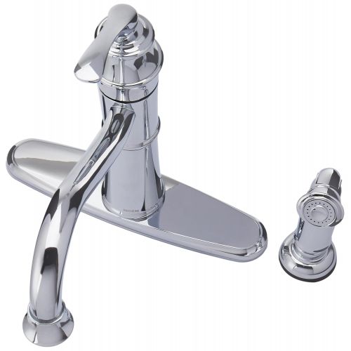  Moen 87999 High-Arc Kitchen Faucet with Side Spray from the Weatherly Collection, Chrome