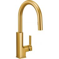 Moen S72308BG STO Collection One-Handle High Arc Pulldown Kitchen Faucet Featuring Reflex, Brushed Gold