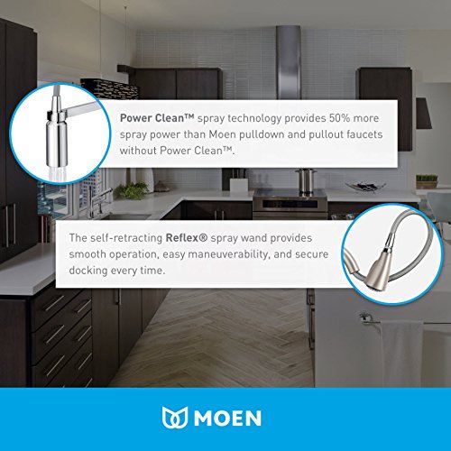  Moen 5995ORB Arbor One Handle High Arc Pulldown Bar Faucet, Oil Rubbed Bronze