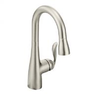 Moen 5995SRS Arbor One Handle High Arc Pull Down Bar Faucet, Spot Resist Stainless