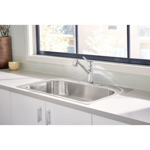  Moen 7585SRS Method One-Handle Pullout Kitchen Faucet, Spot Resist Stainless