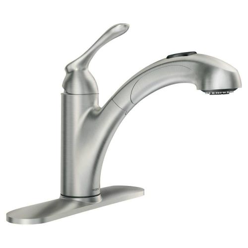  Moen 87017SRS Pullout Spray Kitchen Faucet from the Banbury Collection, Spot Resist Stainless