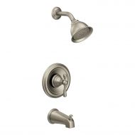 Moen T3113BN Kingsley Moentrol Volume Control Tub Shower Trim Kit, Valve Required, Brushed Nickel