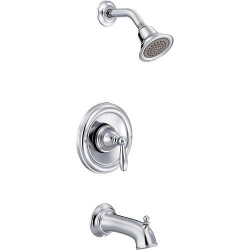  Moen T2153 Brantford Posi-Temp Pressure Balancing Tub and Shower Trim Kit Valve Required, Chrome