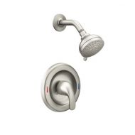 Moen 82604SRN Finish Adler 1 Handle Shower Faucet Spot Resist Brushed Nickel