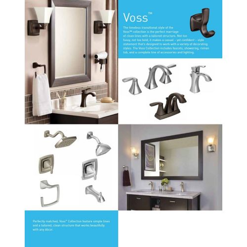  Moen T2692ORB Voss Posi-Temp Pressure Balancing Shower Trim Kit, Valve Required, Oil Rubbed Bronze