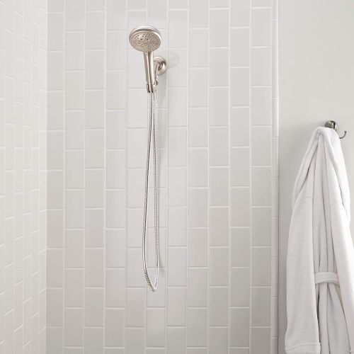  Moen 26558SRN Refresh 5 Function Hand Held Shower Head Package With 60 Inch Metal Hose,Brushed Nickel