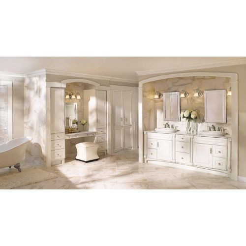  Moen YB9861BN Waterhill 1-Light Dual-Mount Bath Bathroom Vanity Fixture with Frosted Glass, Brushed Nickel