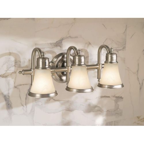  Moen YB9862BN Waterhill Two Globe Bath Light, Brushed Nickel