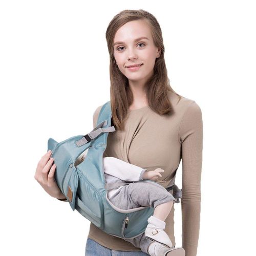  Moerc 3 in 1 Baby Carrier Infant Hip Seat Soft Infant Backpacks Portable Baby Waist Stool Breathable Wrap Birth Comfortable Nursing Cover for Baby Care (Color : Blue)