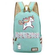 Moffler Kids Girls Floral Animal Cartoon School Backpack Cute Unicorn Travel Shoulder Bag (1)