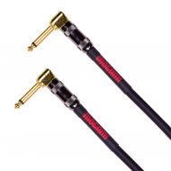 Mogami OD GTR-03RR Overdrive Guitar Pedal Effects Instrument Cable, 1/4 TS Male Plugs, Gold Contacts, Right Angle Connectors, 3 Foot