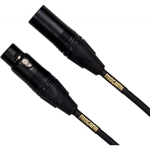  Mogami Gold STUDIO-10 XLR Microphone Cable, XLR-Female to XLR-Male, 3-Pin, Gold Contacts, Straight Connectors, 10 Foot