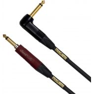 Mogami Gold INST Silent S-18R Guitar Instrument Cable, 1/4 TS Male Plugs, Gold Contacts, Straight silentPLUG to Right Angle Connectors, 18 Foot