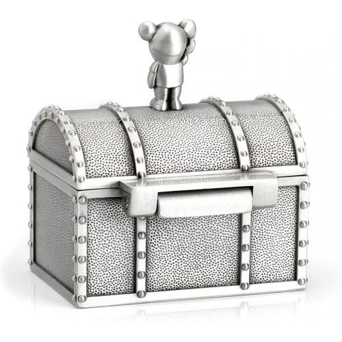  [아마존베스트]Mogoko Baby Tooth Treasure Chest Box, Silver Tooth Holder and Curl Organizer Set, Cute Teeth Fairy Keepsake Box for Child Kids