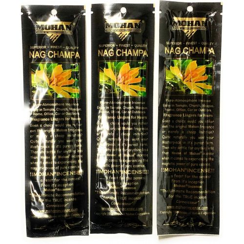  인센스스틱 Mohan Incense Nag Champa Scents Pack 250 Sticks (9.2 Inches Tall) - Makers of The World Famous Khush Scent - Premium Pure Charcoal Incense Hand Rolled in The Finest Herbs, Spices,