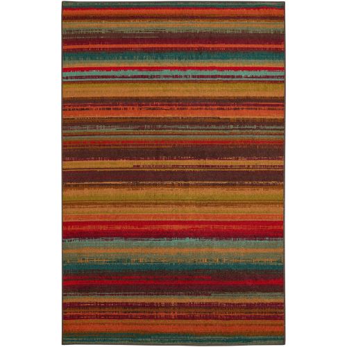  Mohawk Home Avenue Stripe Multicolored Area Rug