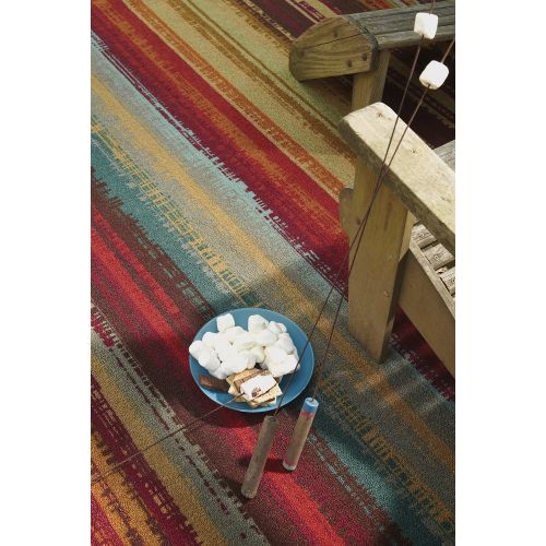  Mohawk Home Avenue Stripe Multicolored Area Rug