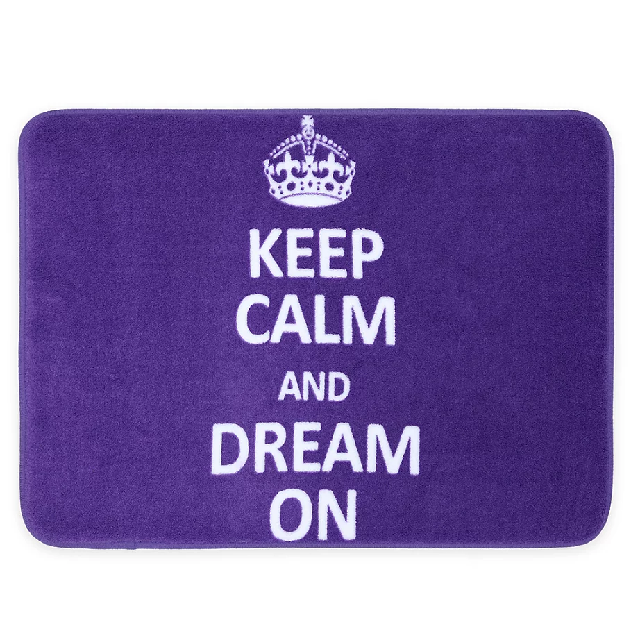  17-Inch x 24-Inch Keep Calm Bath Mat