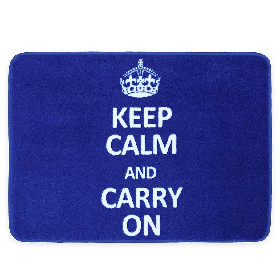  17-Inch x 24-Inch Keep Calm Bath Mat