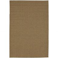 Mohawk Home 91284 1167 126168 Oasis Jackson Natural Fade and Weather Resistant Flatweave Indoor Outdoor Durable Area Rug, 10 6 x 14, Tan