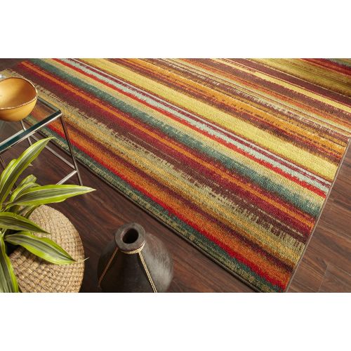  Mohawk Home Newe Wave Boho Stripe Multi Rug, 2 x 5