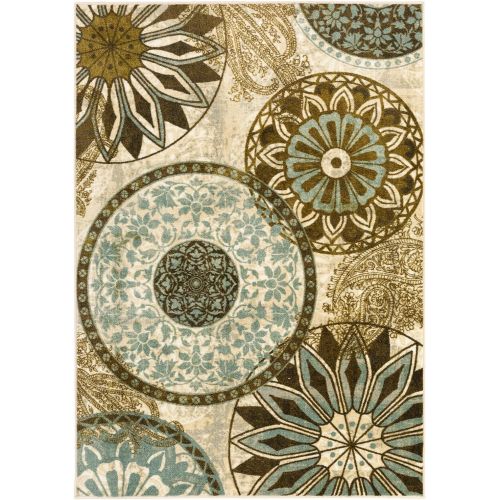  Mohawk Home Inspired India Light Medallion Area Rug (5x7)