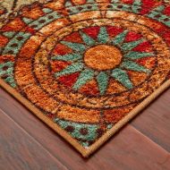 Mohawk Home Strata Caravan Medallion Multi Rug, 2 x 5