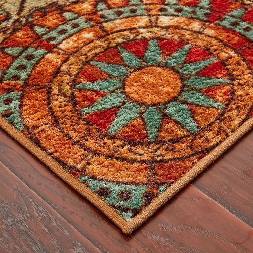  Mohawk Home Strata Caravan Medallion Multi Rug, 2 x 5