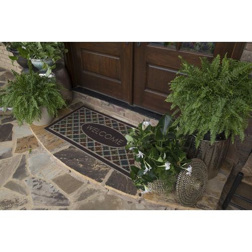  Mohawk Home Ornamental Flowery Tiles Door mat, 2x4, Multicolored