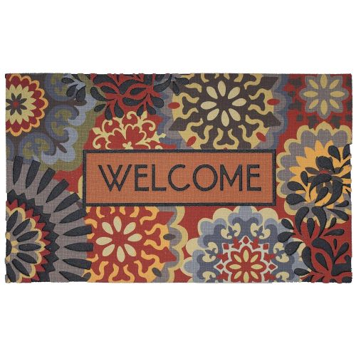  Mohawk Home Doorscapes Dimensional Scatter All Weather Rubber Durable Non Slip Entry Way Indoor/Outdoor Welcome Door Mat 18 x 30 Inch