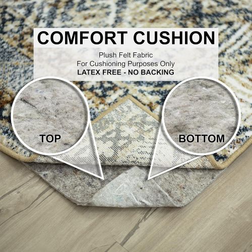  Mohawk Home 9 x 12 1/4 Rug Pad 100% Felt Protective Cushion, Premium Comfort Underfoot ? Safe for All Floors