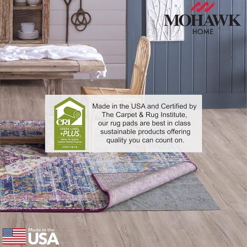  Mohawk Home 9 x 12 1/8 Low Profile Non Slip Rug Pad Felt + Rubber Gripper, Great For High Traffic Areas -Safe For All Floors