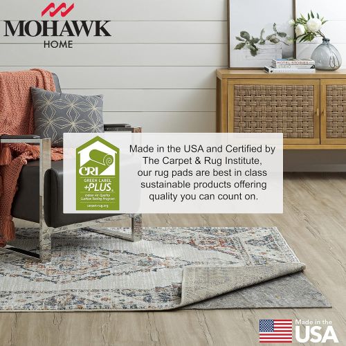  Mohawk Home 9 x 12 Non Slip Rug Pad Gripper 1/4 Thick Dual Surface Felt + Rubber Gripper - Safe for All Floors