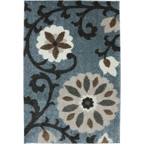  Mohawk Home Augusta Hazelhurst Woven Rug, 2x710, Abyss Blue