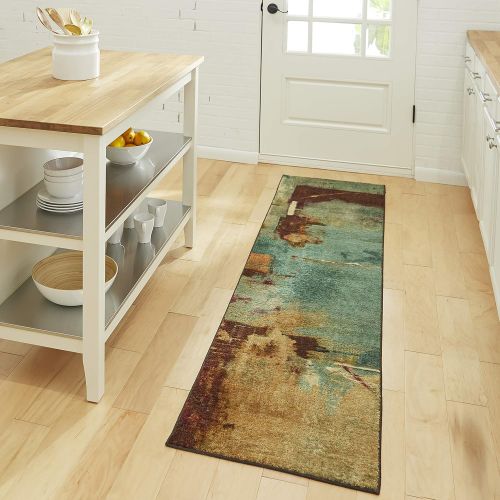  Mohawk Home Strata Fusion Rug, 2x8, Aqua