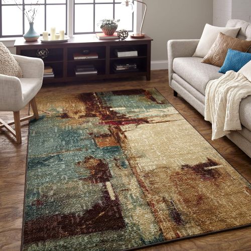  Mohawk Home Strata Fusion Rug, 2x8, Aqua